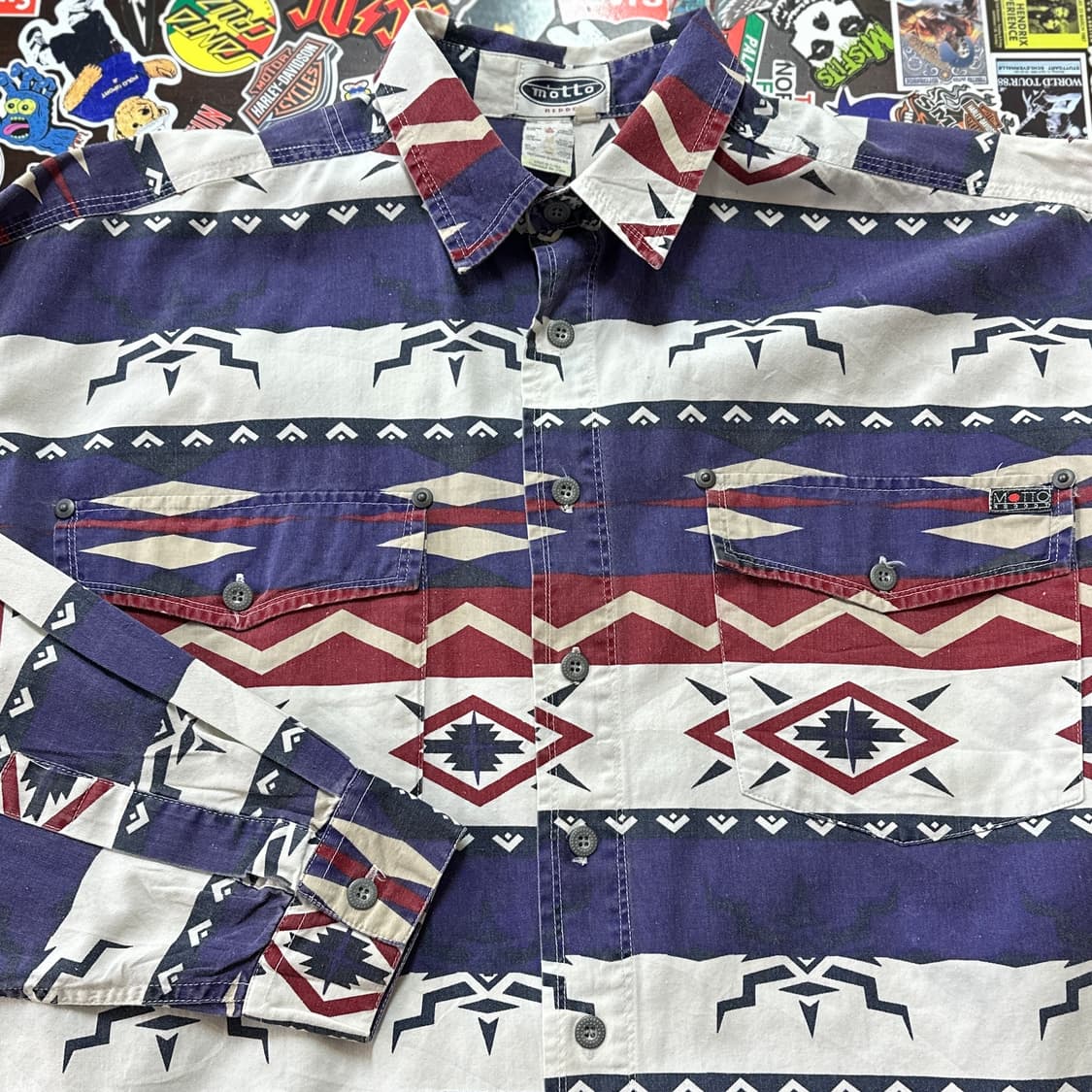 Motto 코튼 나바호 셔츠 XL 상품이미지3