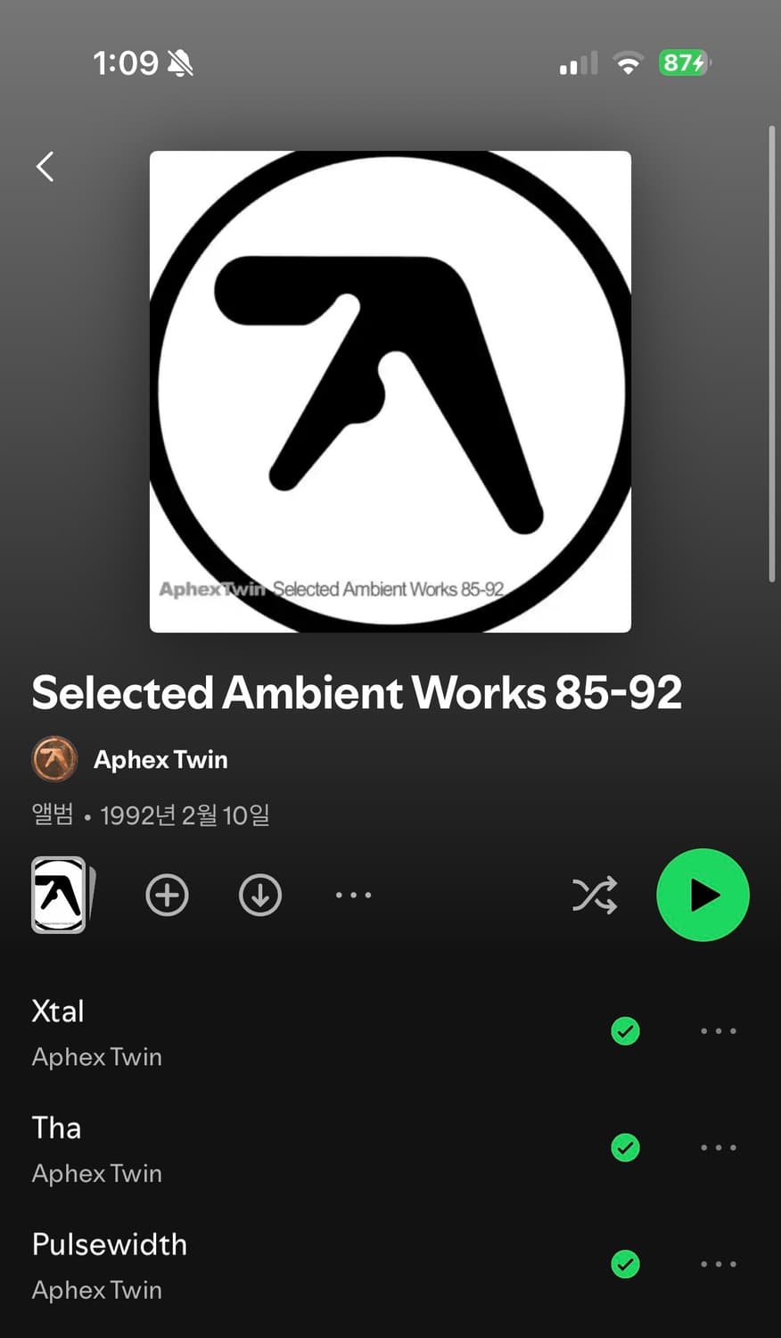 Aphex Twin 에이펙스 트윈 빅로고 부틀렉 머천 빈티지 반팔 티셔츠 상품이미지4