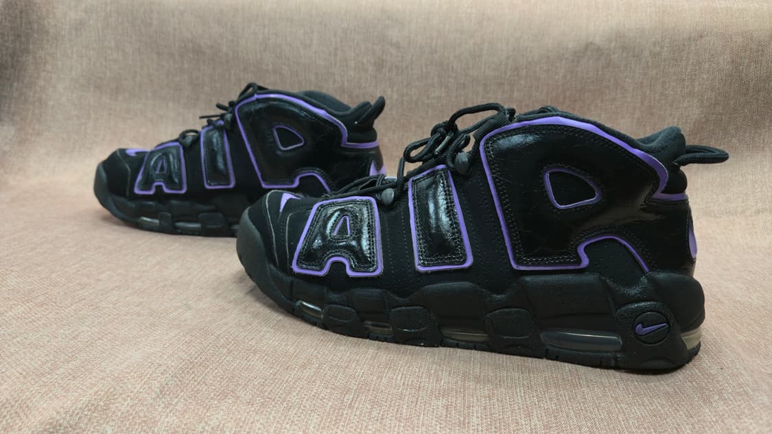 나이키 280mm-  에어 모어 업템포 블랙 퍼플 상품이미지4