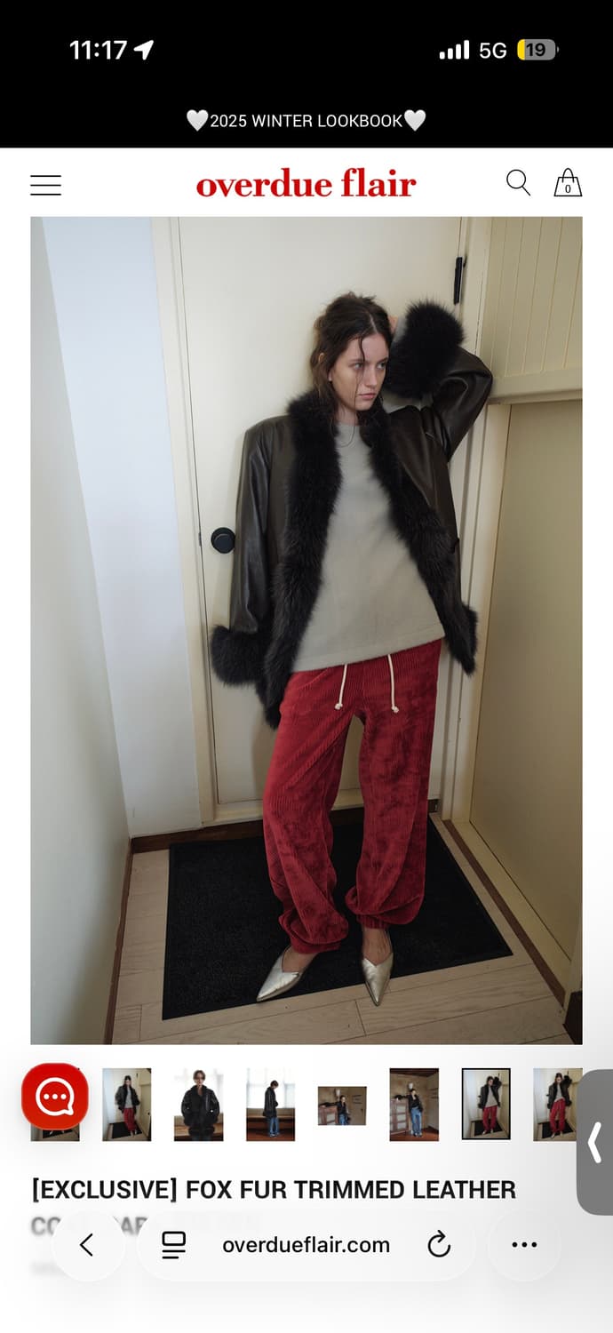 오버듀플레어 레더 코트 overdue flair 폭스퍼 트리 상품이미지4