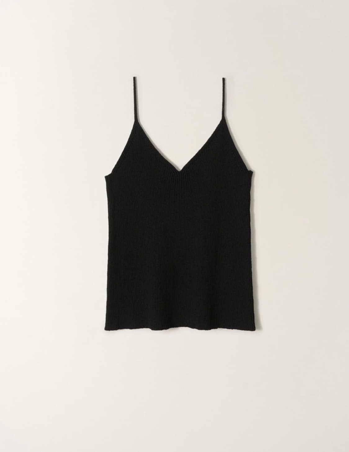 낫띵리튼 Esme rib-knitted cami (Black) 상품이미지1