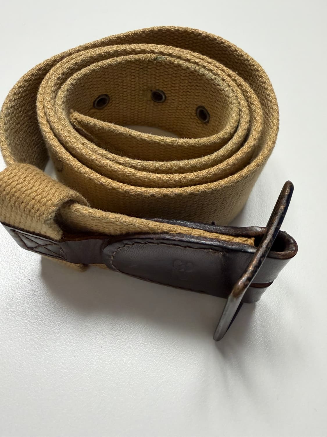 더블알엘(RRL) 서플러스 웨빙 천 벨트 (카키 / 32) 상품이미지9