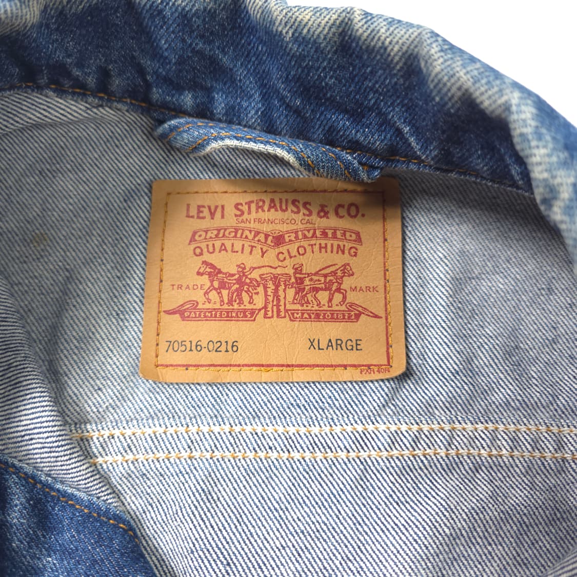 리바이스 90's 데님자켓 중청 (XL) 상품이미지5