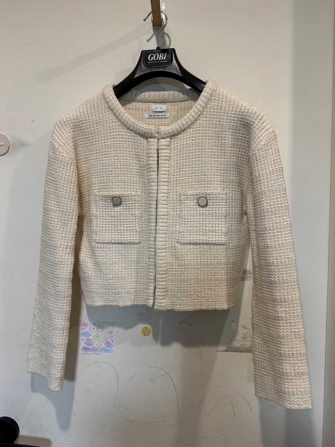 시에 로인 니트 크롭 자켓  상품이미지2