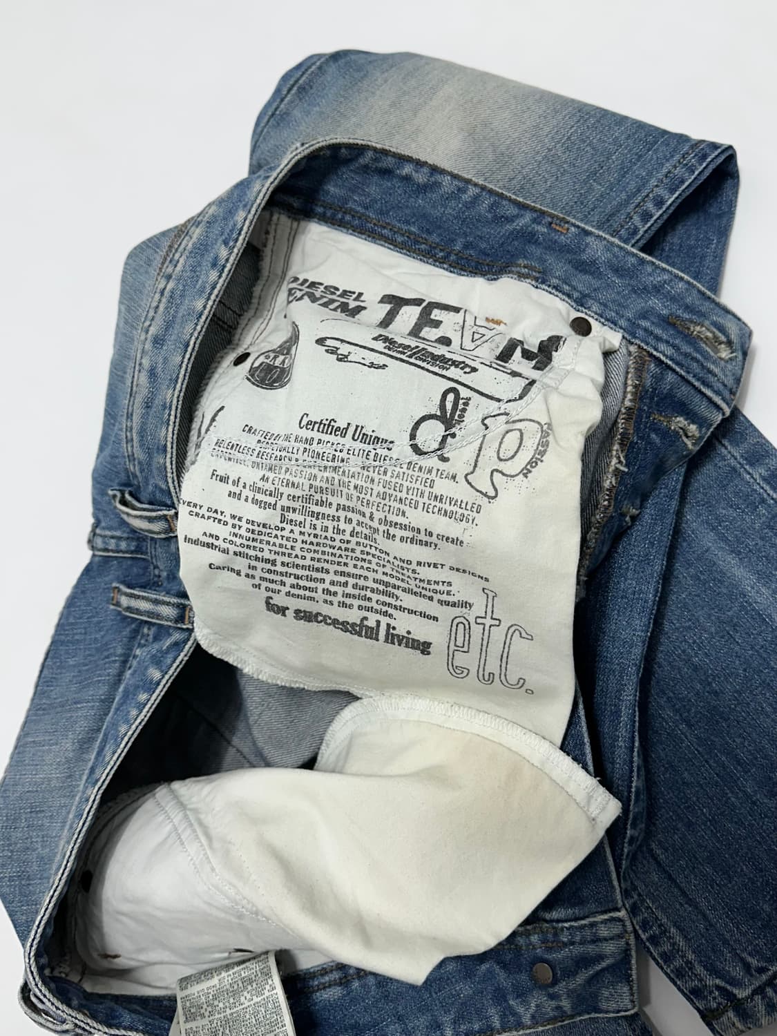 디젤 포이악 워싱 슬림 스트레이트 데님팬츠 청바지 상품이미지8