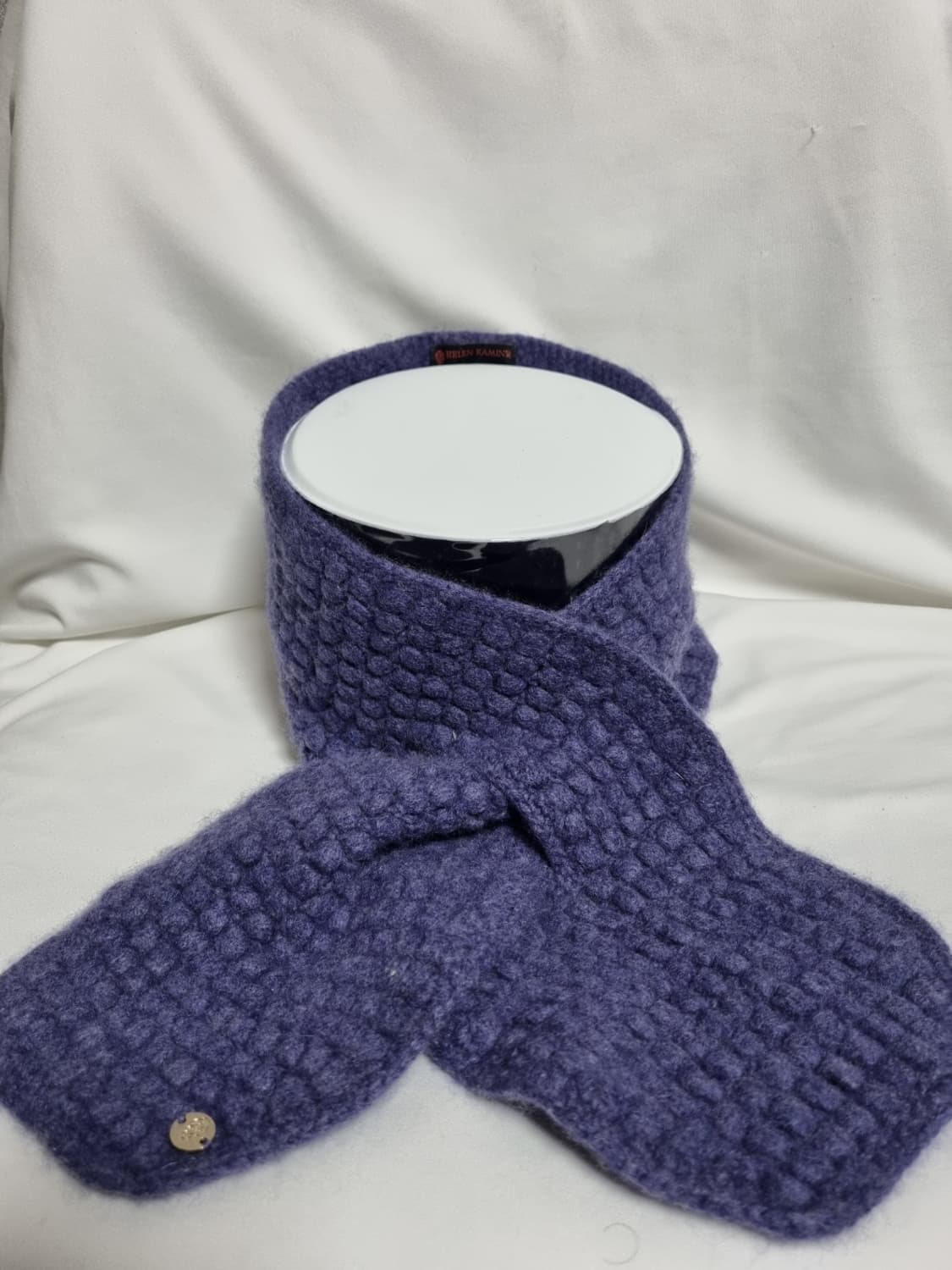 헬렌카민스키 라이트퍼플 캐시미어100% 목도리 상품이미지1