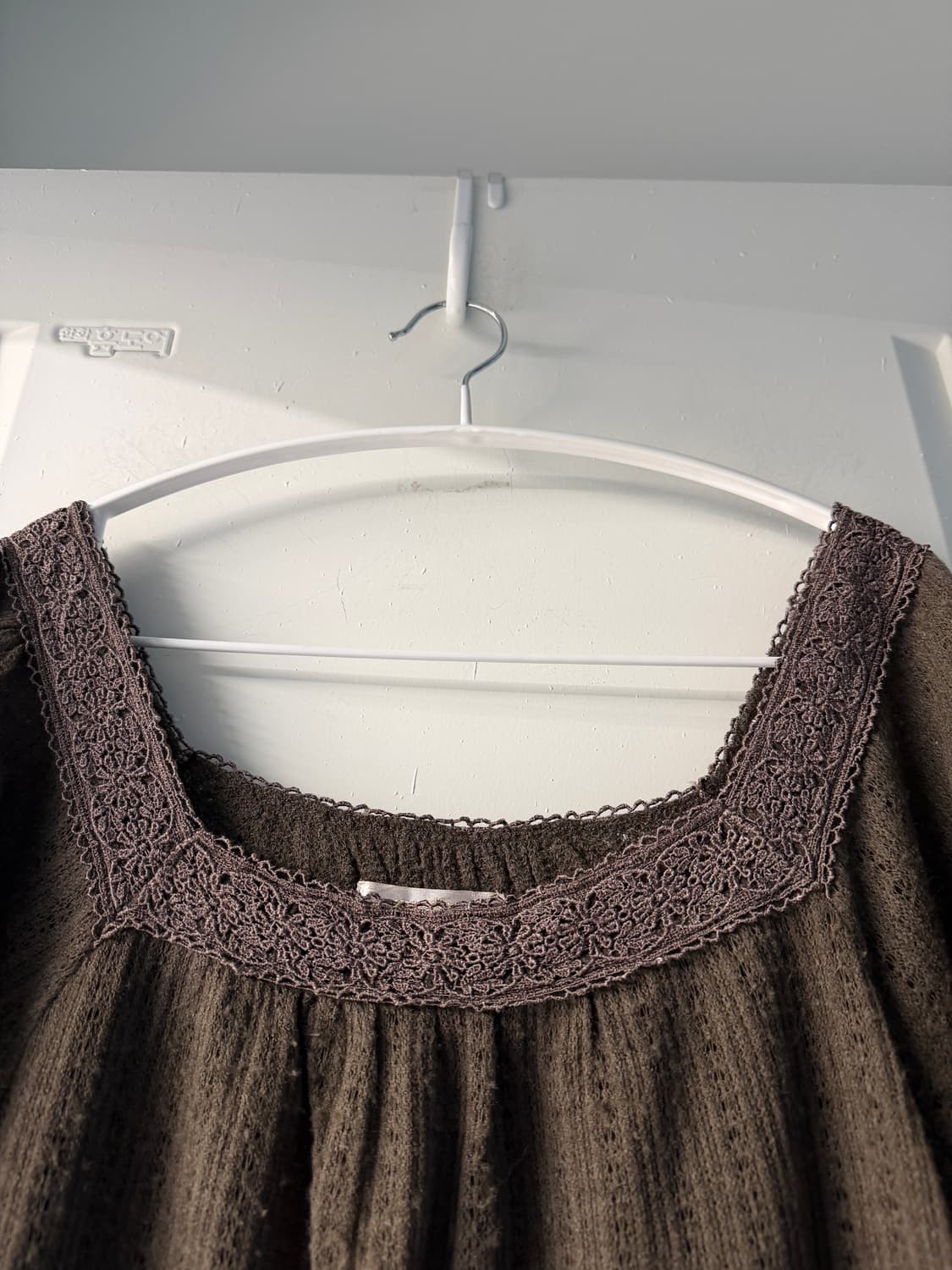 일본빈티지 모리 브라운 반팔 니트 상품이미지6