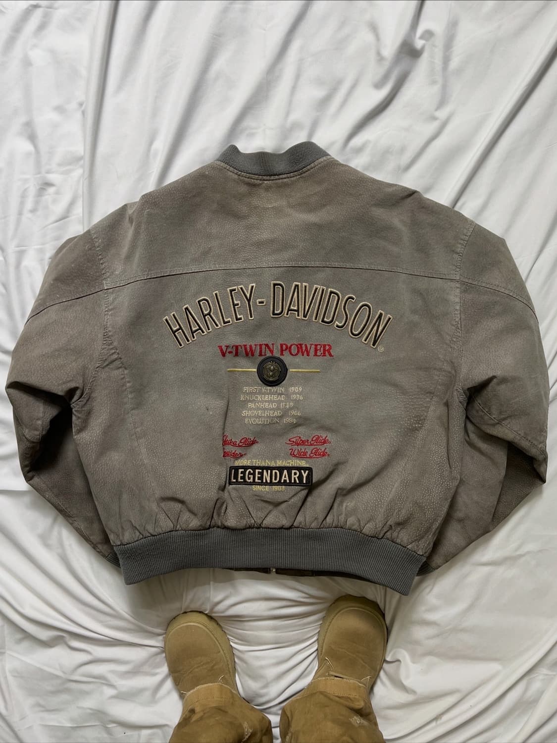 90s 할리데이비슨 스웨이드 가죽자켓 상품이미지1