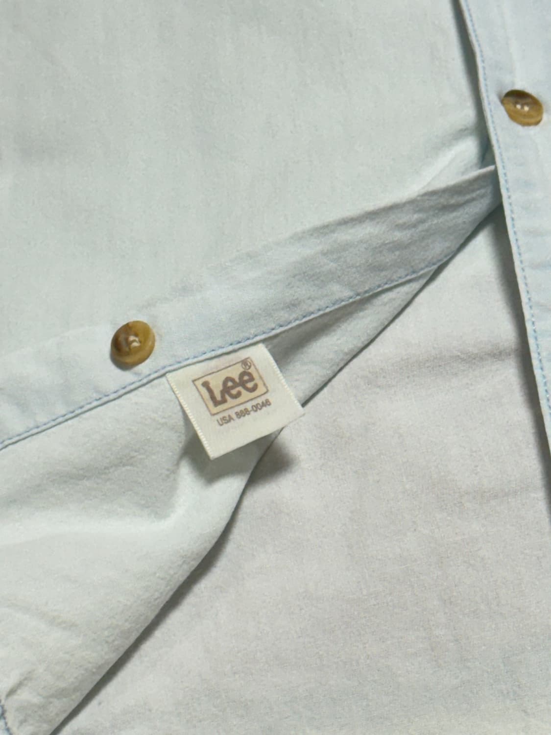Lee 라이트데님셔츠vintage denim shirt 아이스컬러 빈티지 상품이미지8