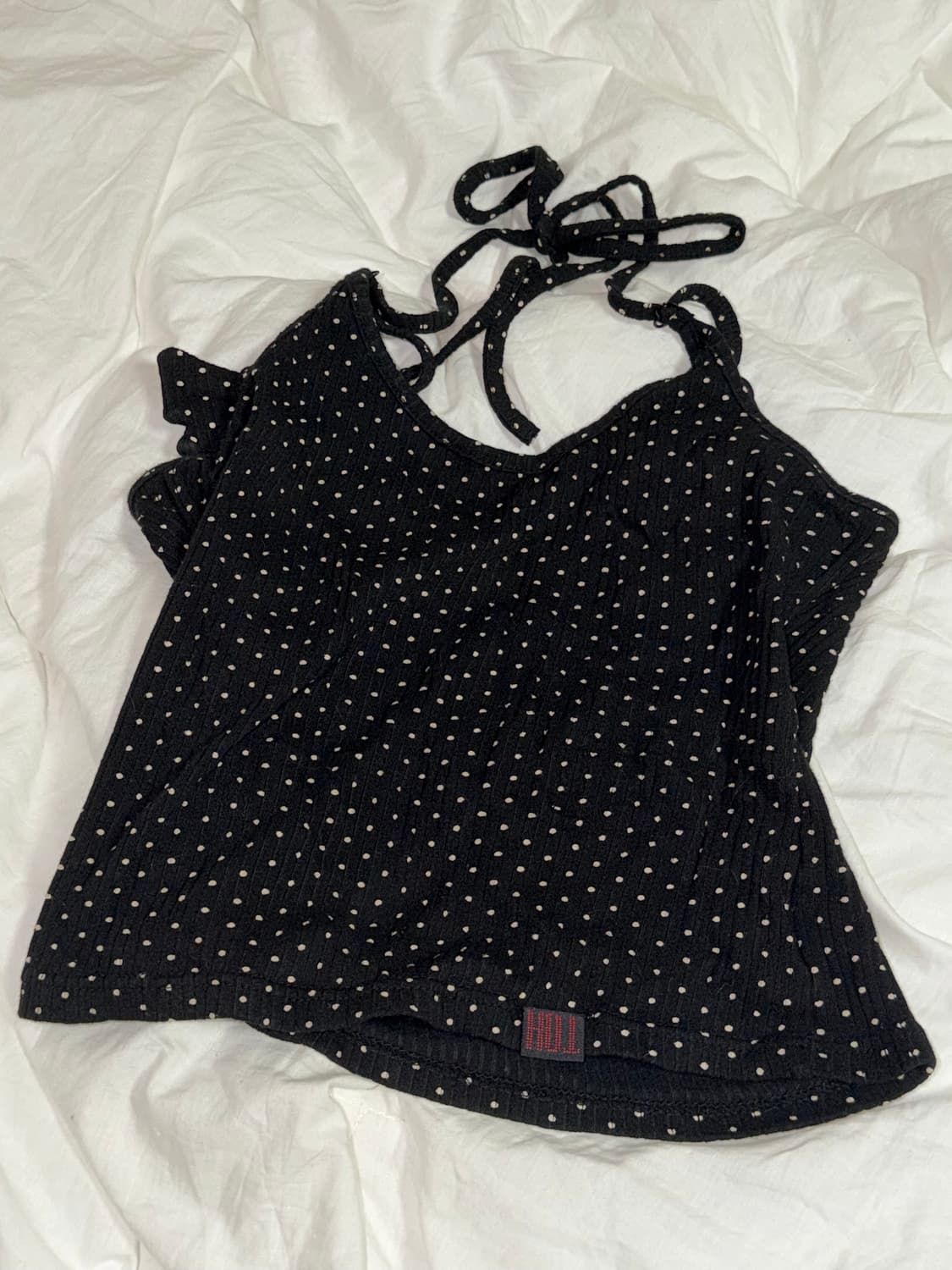 Toh bheart sleeveless (도트 블랙) 나시 상품이미지5