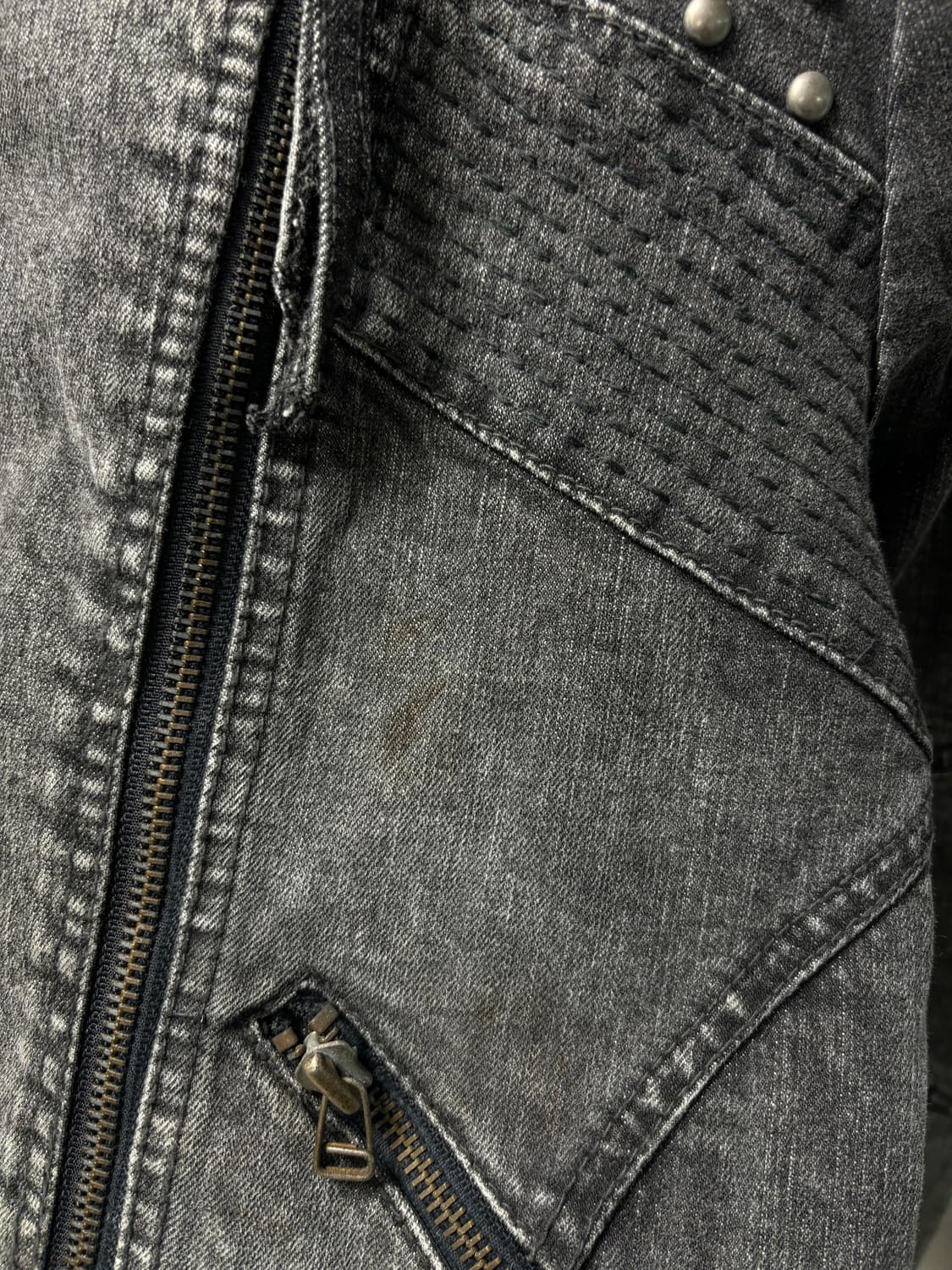 Bnx 데님 스터드 라이더 자켓 상품이미지5