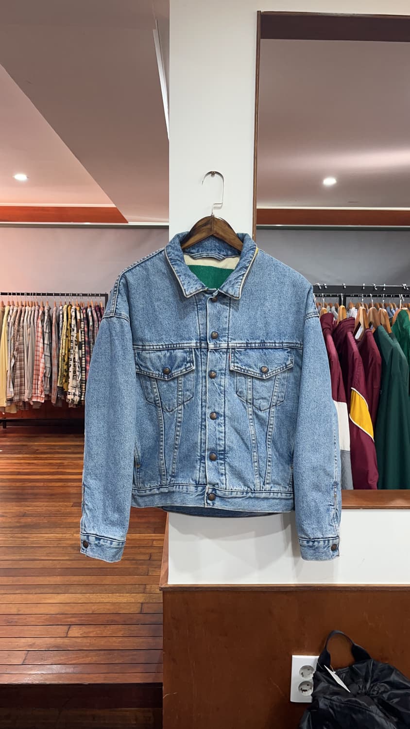 90s 리바이스 x 허드슨베이 리버시블 데님 트러커 상품이미지3