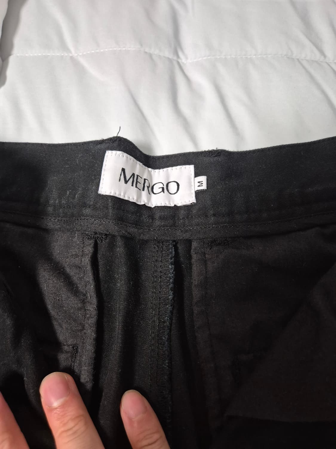 메르고 노스트 레귤러 치노 팬츠 블랙 m사이즈 상품이미지2