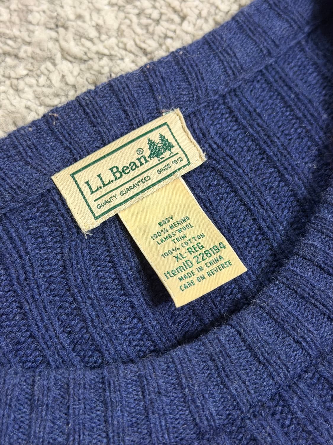 엘엘빈 메리노울 코만도 스웨터 상품이미지4