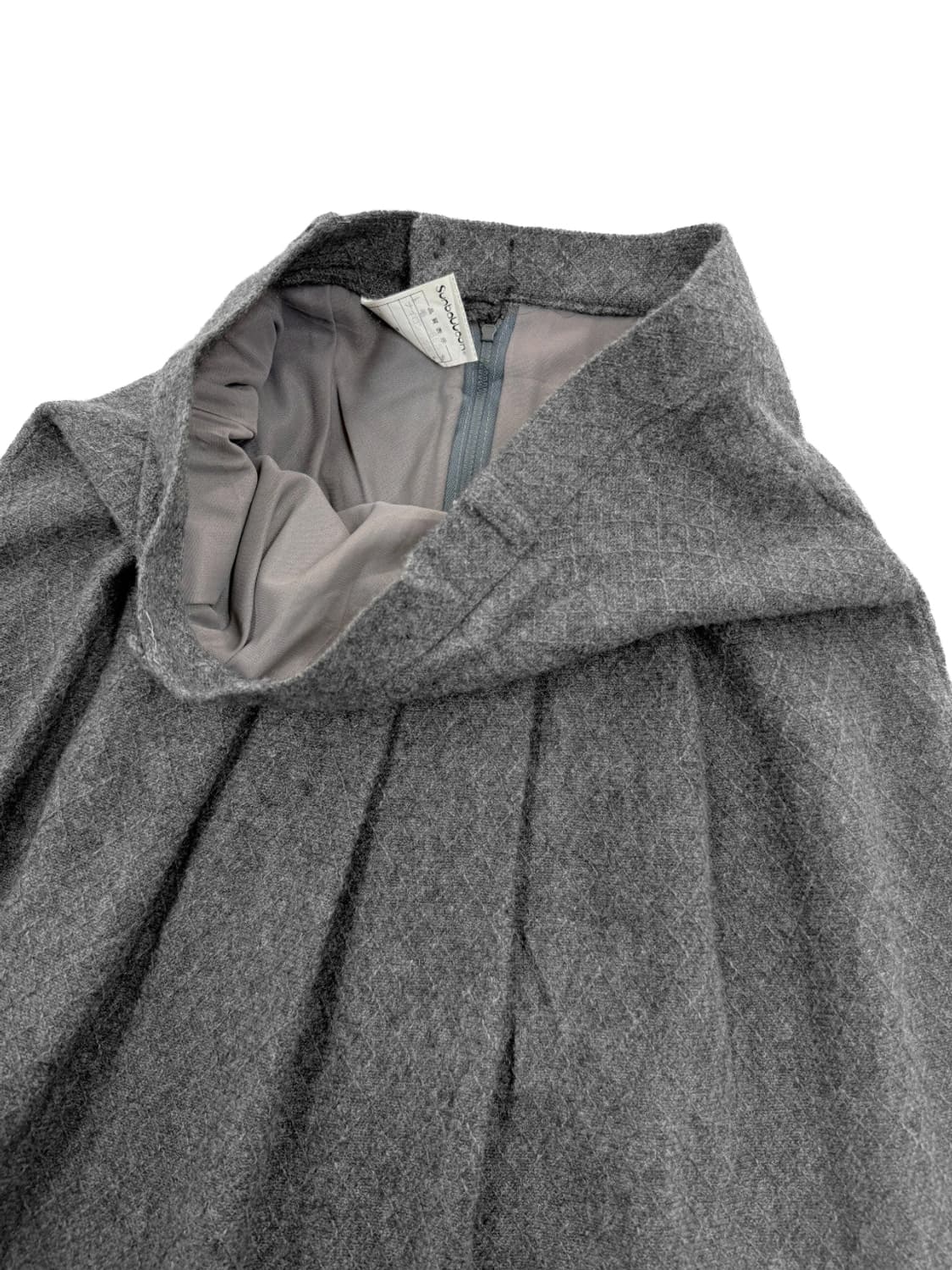 빈티지 그레이 플리츠 롱 스커트 상품이미지3