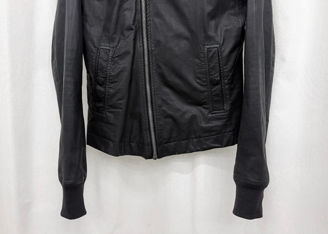 릭오웬스 사선지퍼 후드 레더 자켓 상품이미지3