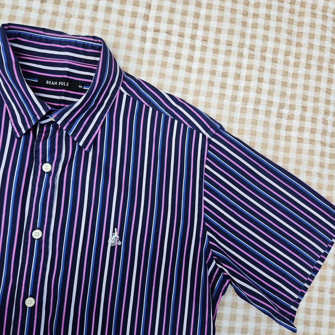 빈폴 스트라이프 반소매 셔츠 남자100 상품이미지3