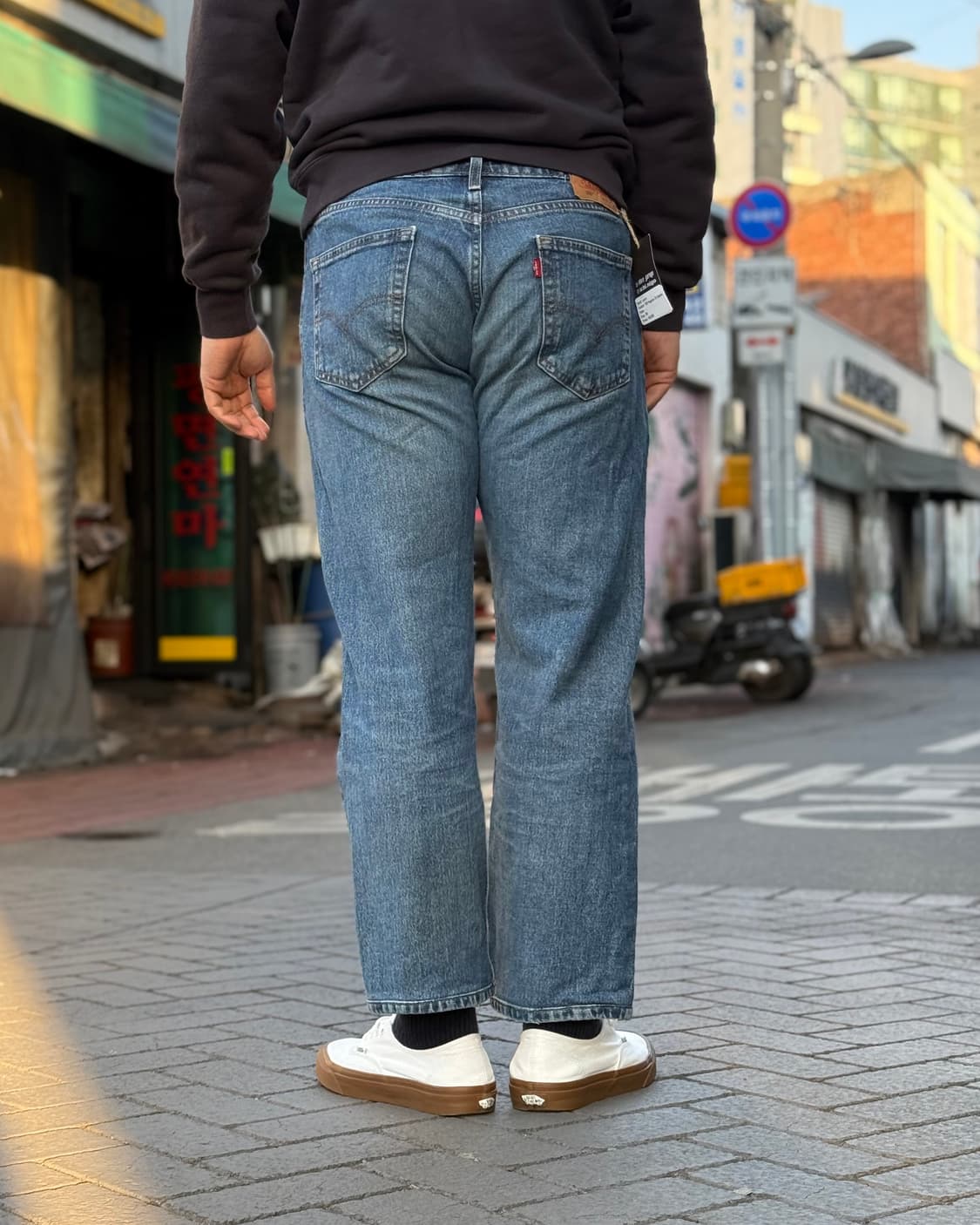 리바이스 505 레귤러핏 데님 팬츠 33 상품이미지9