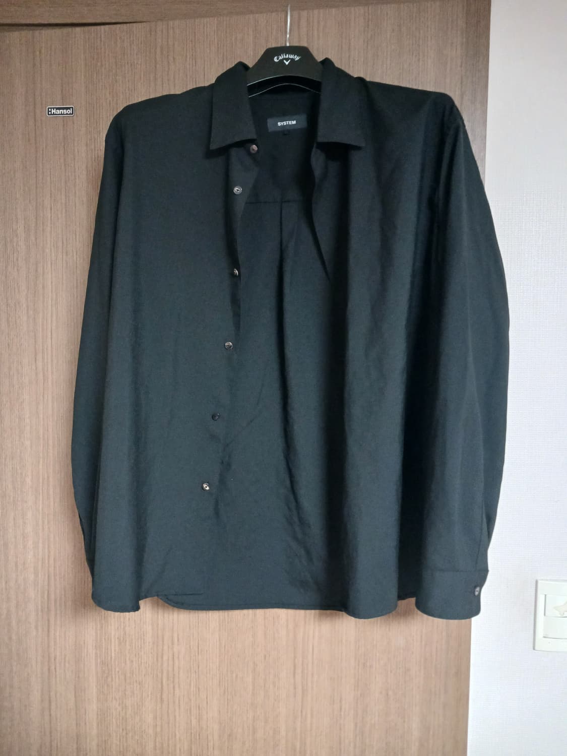 시스템옴므 남성 블랙 셔츠 105 상품이미지3