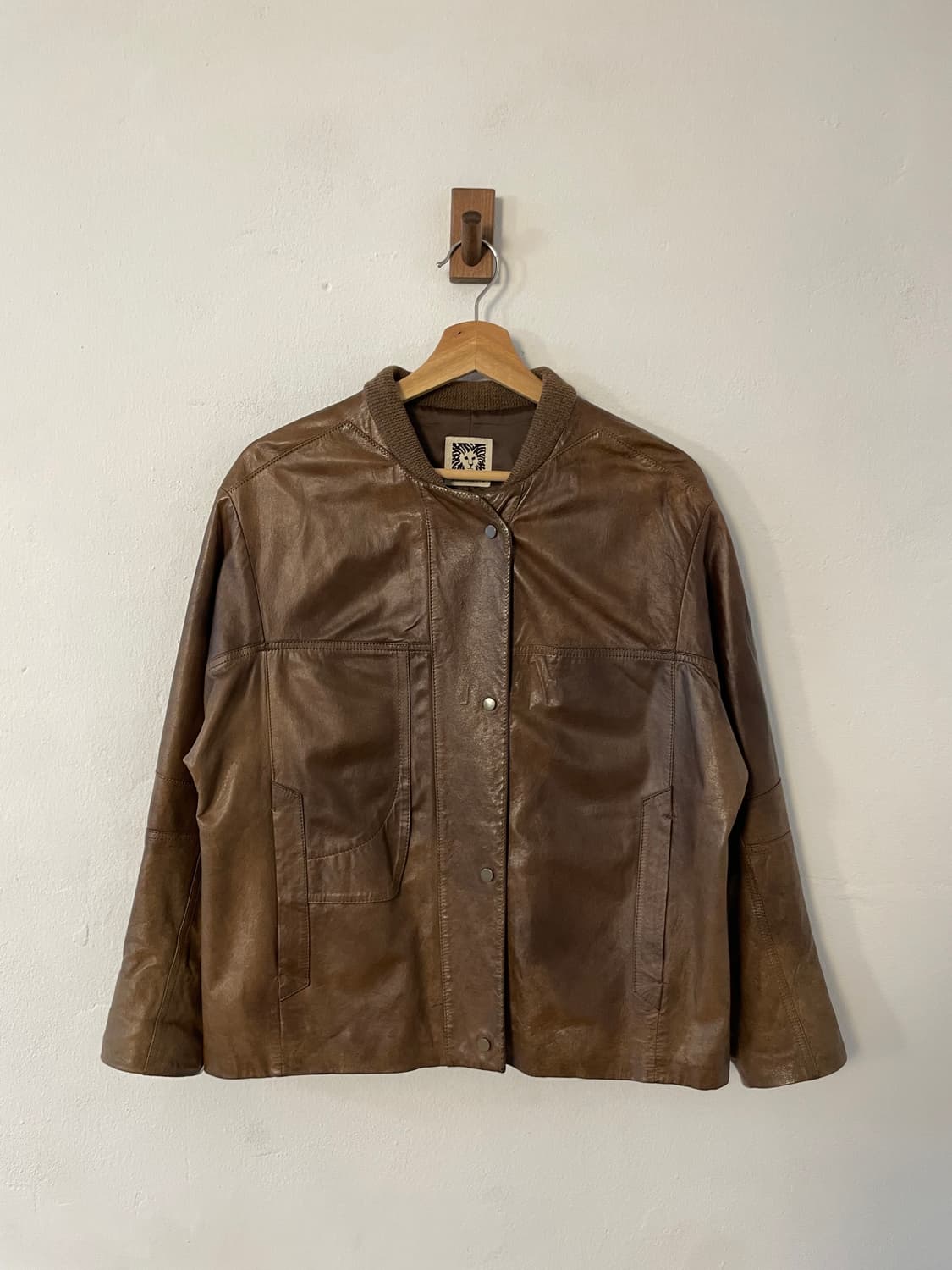 앤클라인 레더 자켓  상품이미지1