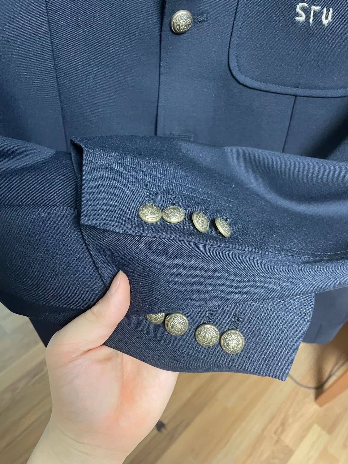 stu 24ss 스티치 블레이저 네이비 L 상품이미지4