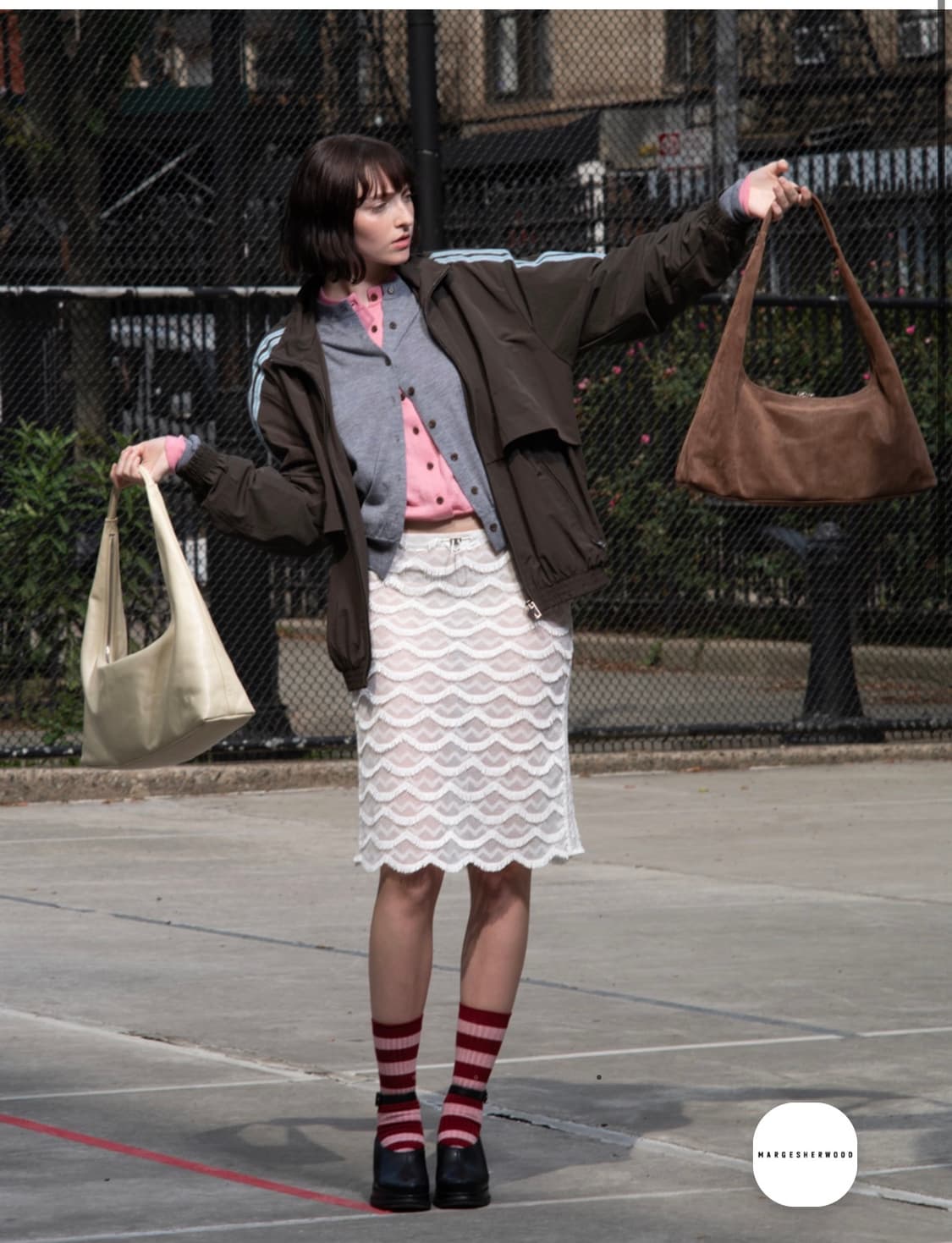 마지막가격/ 마지셔우드 호보 라지 숄더백 스웨이드 가방 상품이미지1