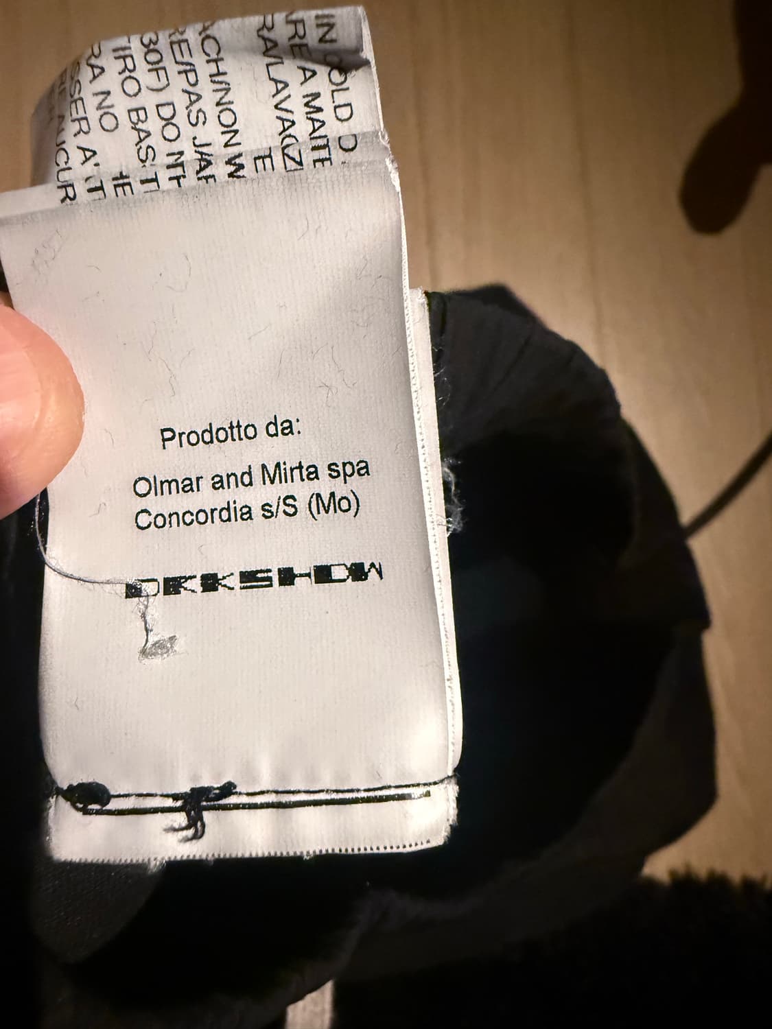 릭오웬스 드로스트링 기모 상품이미지4