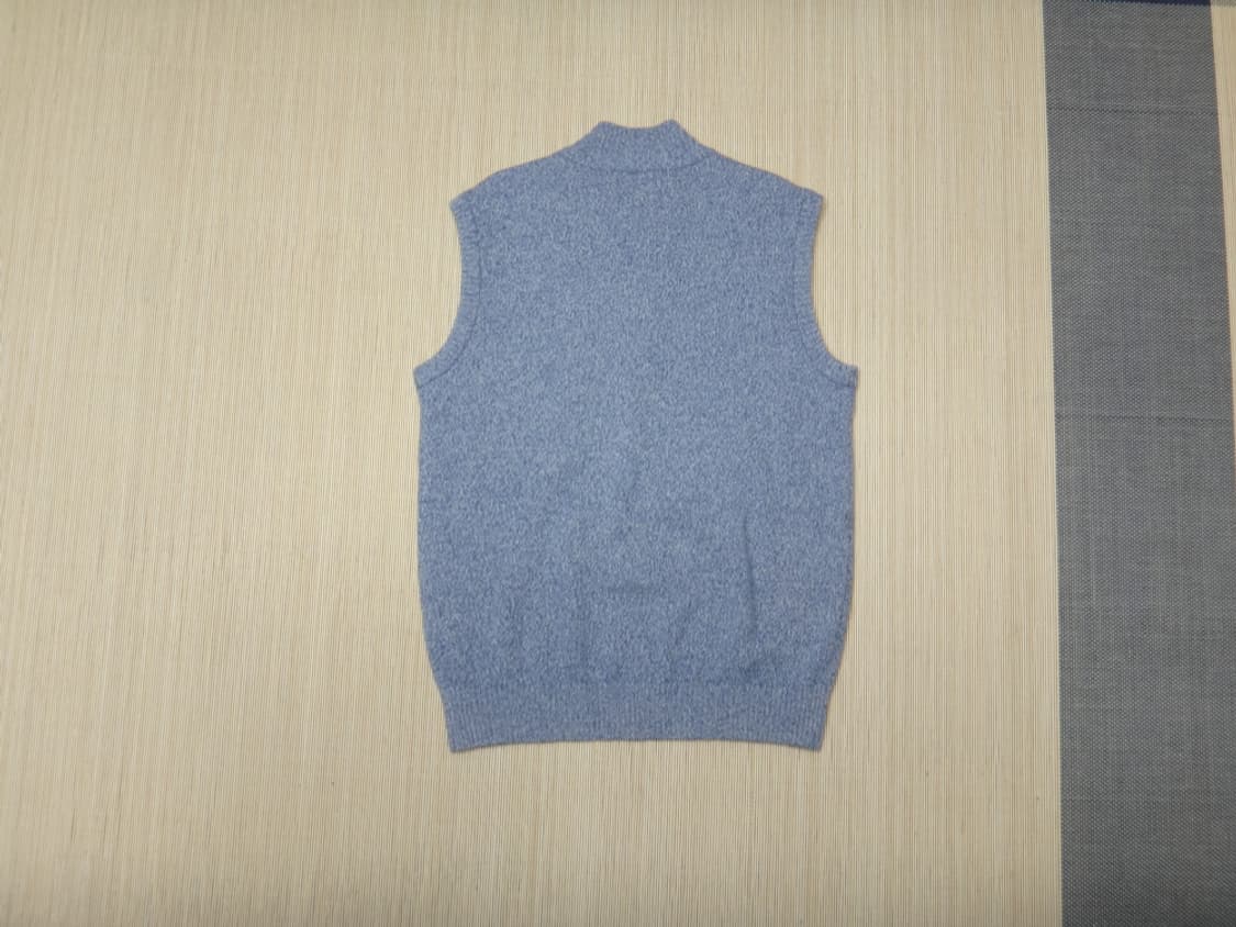 (XL/105) 루이까스텔 울 반집업 터틀넥 니트 조끼 상품이미지2
