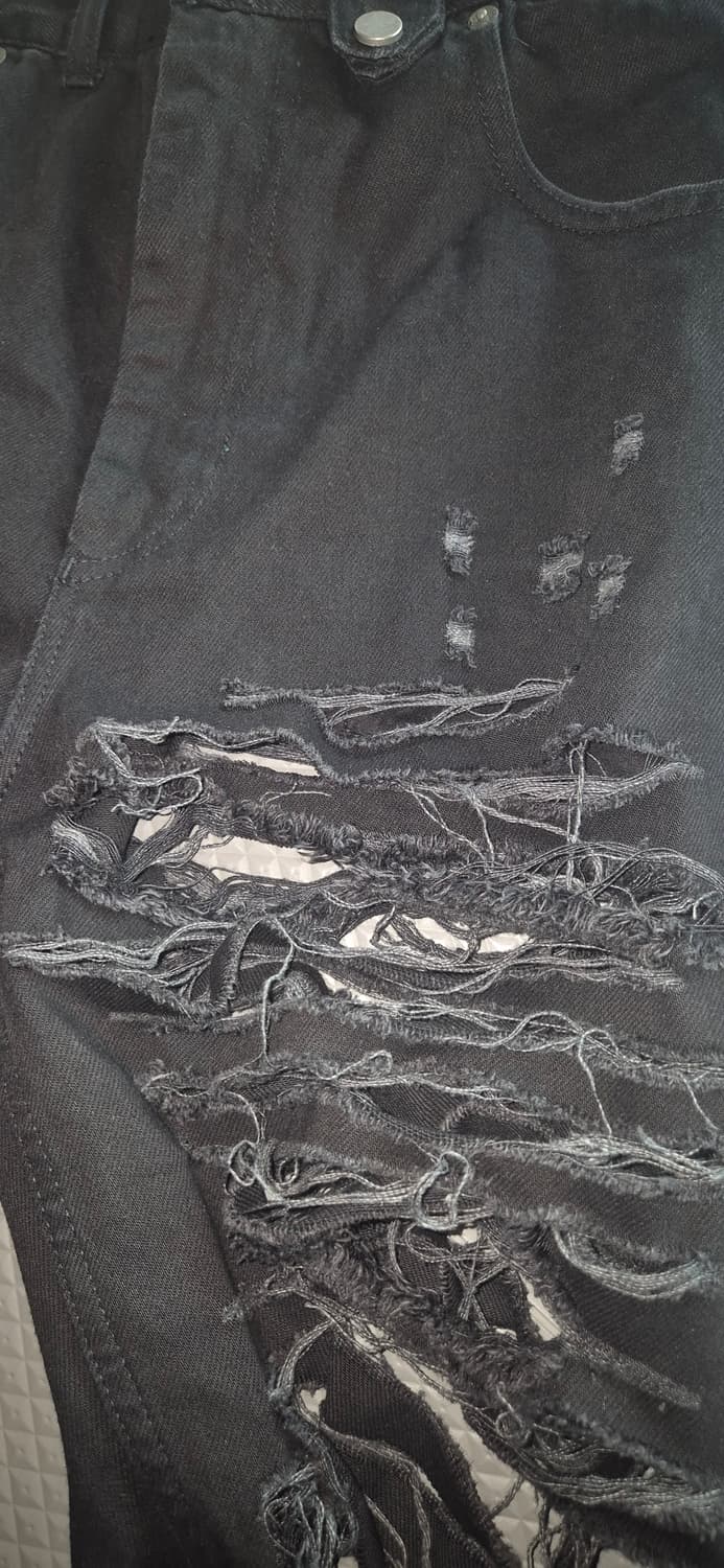 에곤랩 디스트레드 워싱 플레어진 상품이미지6