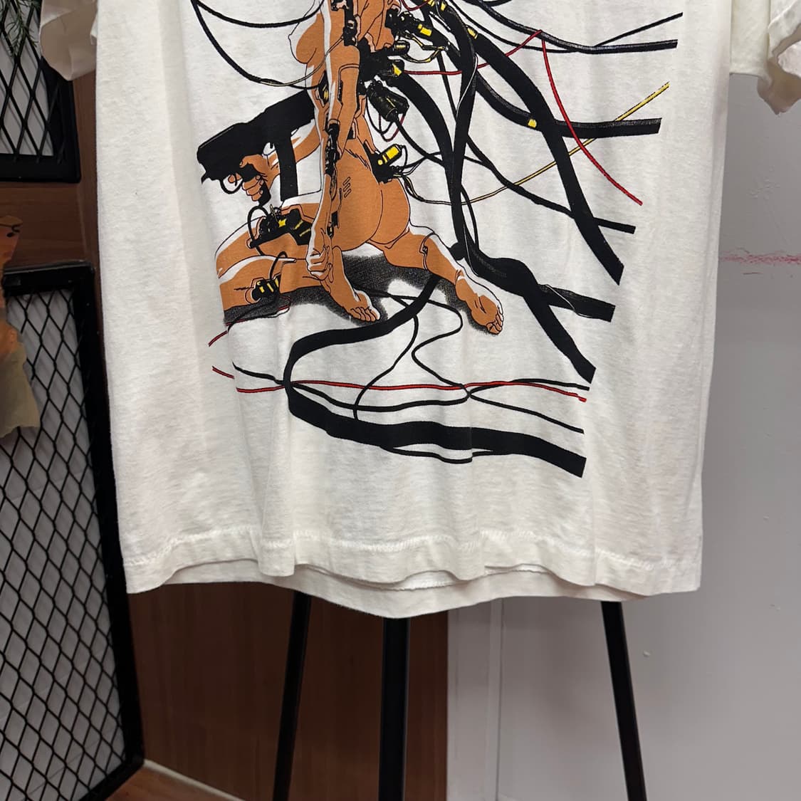 White Ghost in the Shell Print T-Shirt  상품이미지4