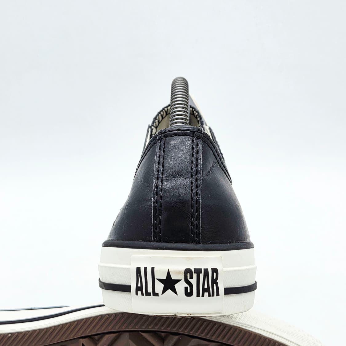  컨버스 척테일러 로우 레더 검/흰 (270)  상품이미지2