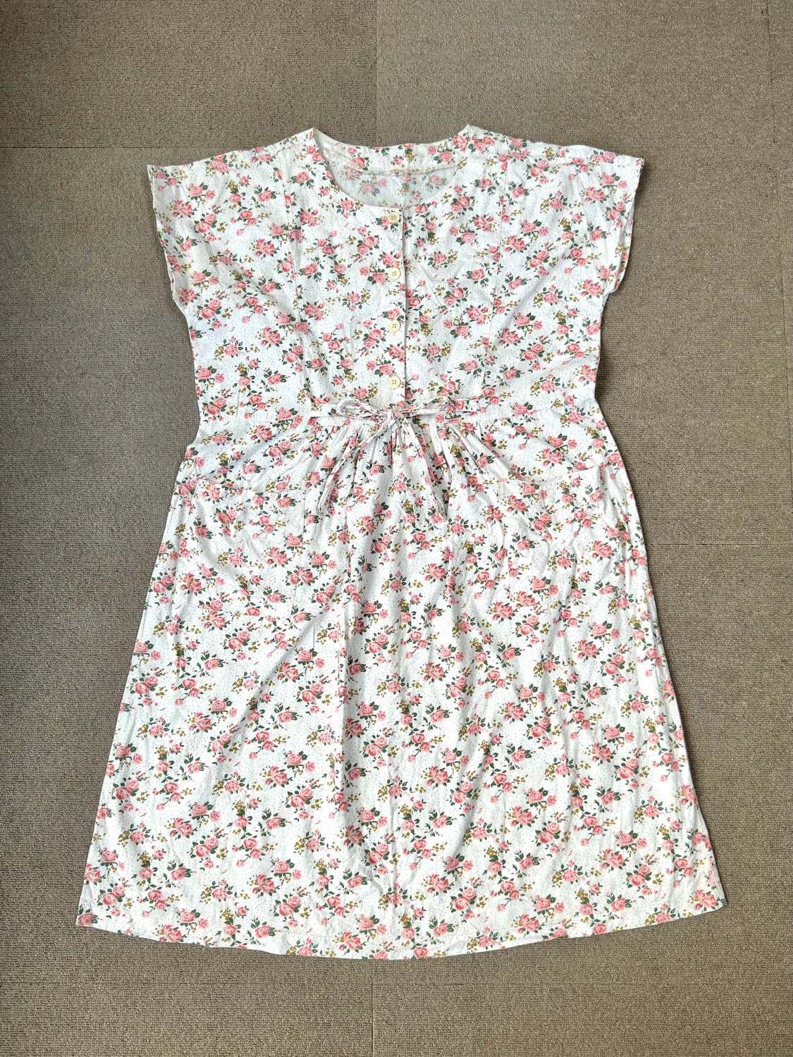 빈티지 플라워 코튼 원피스 모리걸 하구미 상품이미지1