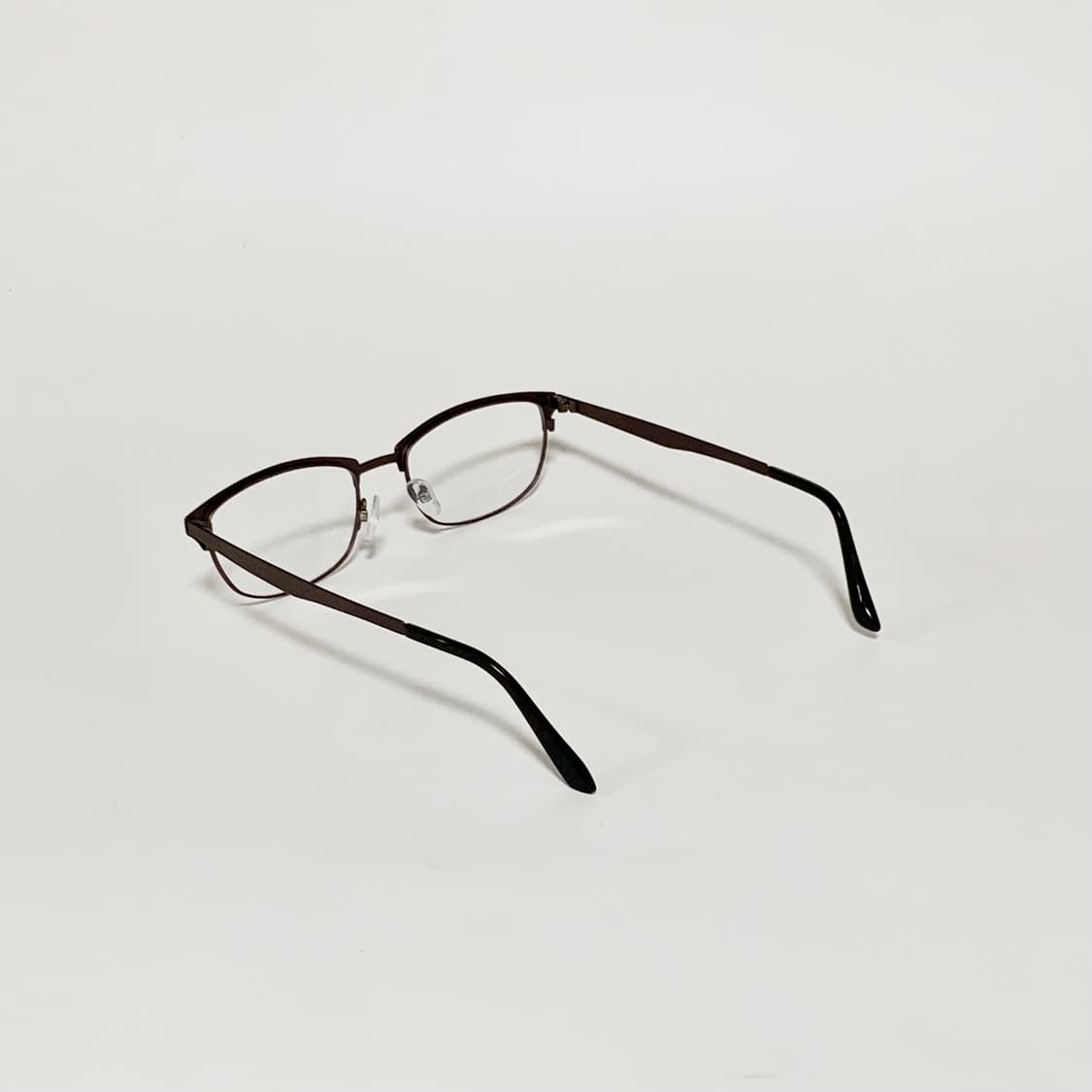 941 빈티지안경 데드스탁 우드 패턴 브라운 사각 메탈 남녀공용 프레임 상품이미지5