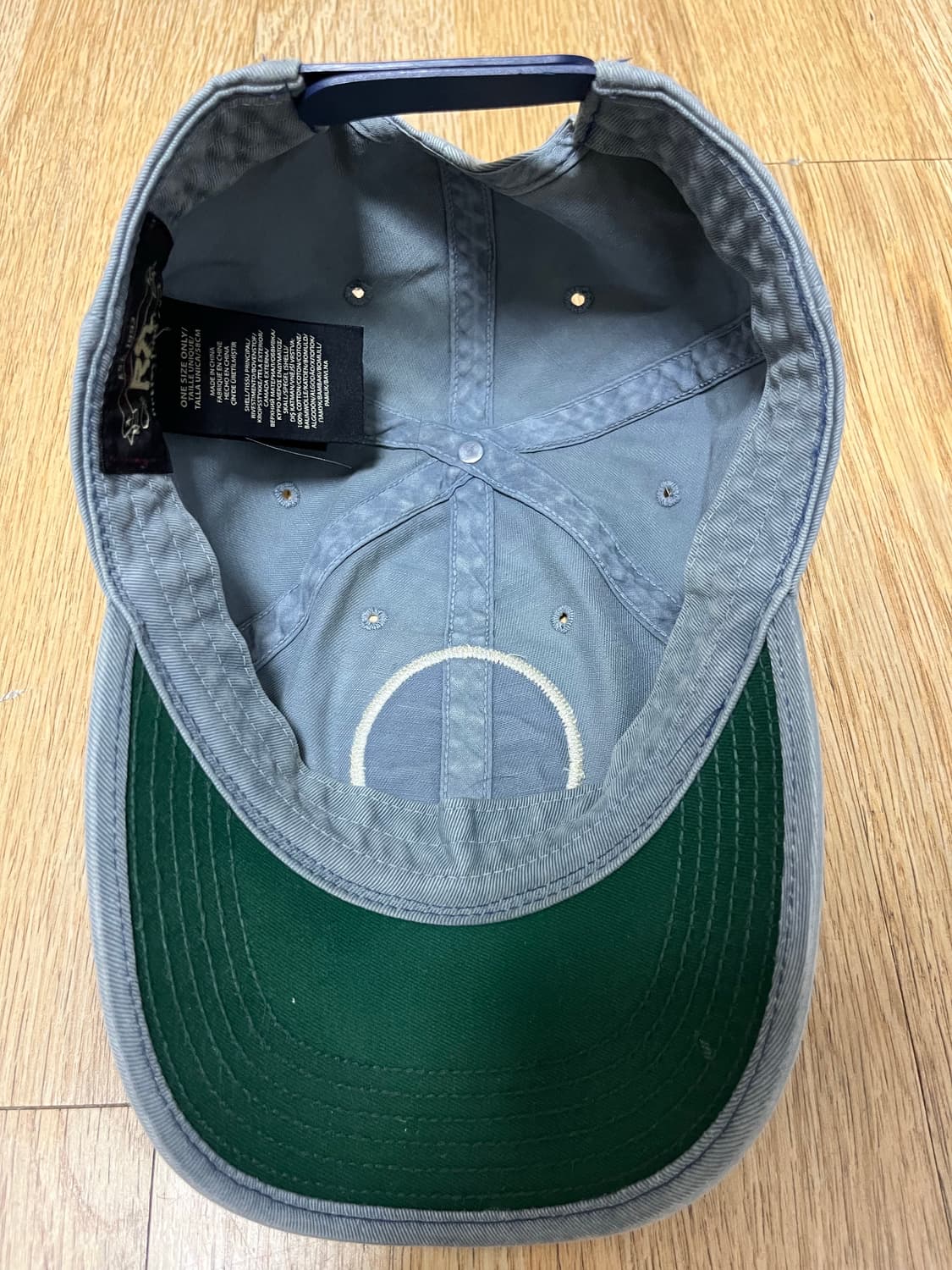 더블알엘 가먼트다이 트윌 볼캡 블루 상품이미지5