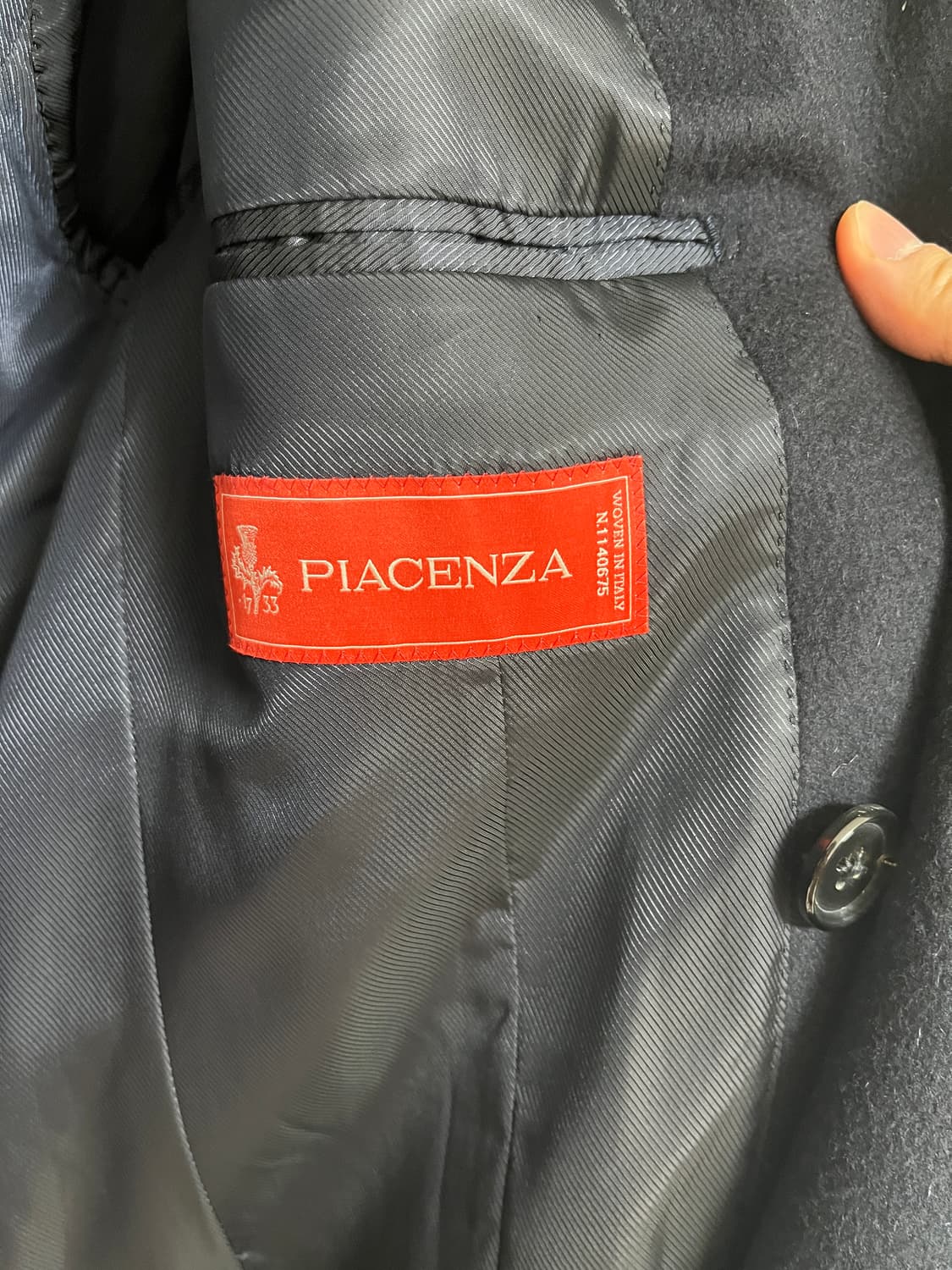 안드레아서울 링자켓 폴로코트 네이비 50(100-105) 상품이미지3