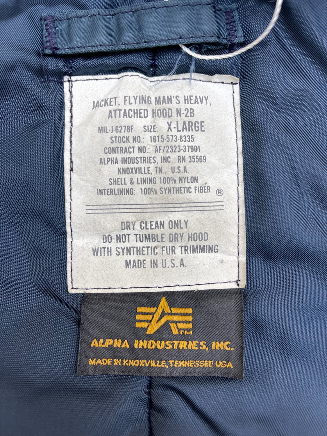 알파 인더스트리 U.S.A.F 타입 N-2B 플라이트 파카 상품이미지9