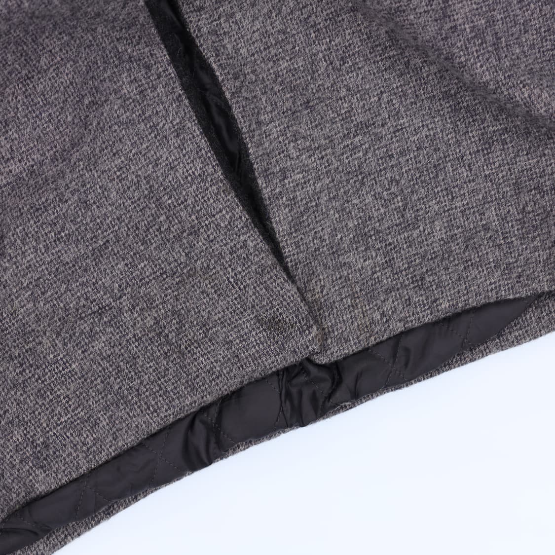 [88-94-165] 잇미샤 여성 울 혼방 싱글 코트 배색 3848 상품이미지6