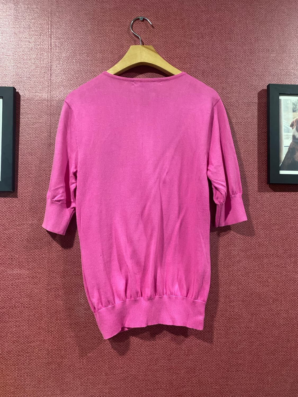 랄프로렌 핑크 반팔 가디건 M 상품이미지5