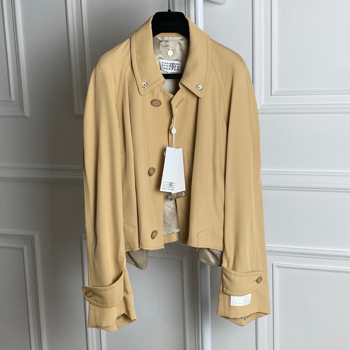 마르지엘라mm6  카라변형 트윌 자켓 상품이미지5