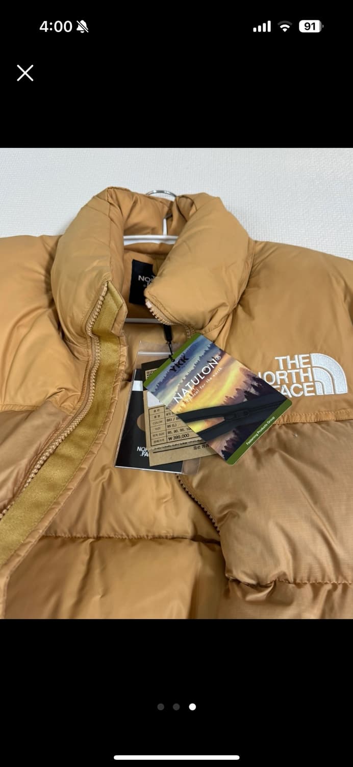 노스페이스 패딩 눕시 W 95(L) 새상품 상품이미지3