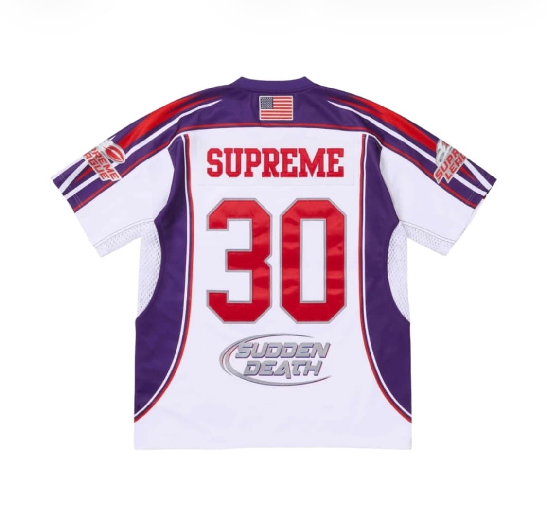 슈프림 서든 데스 풋볼 저지 화이트 - 24SS 상품이미지2