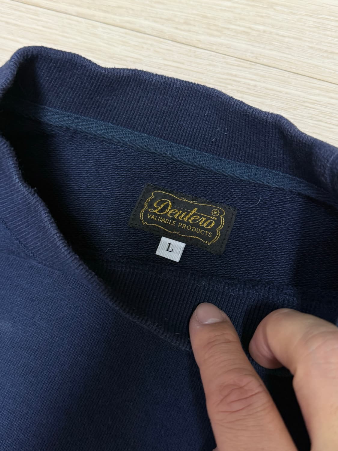 듀테로 맨투맨 스웻 뉴욕 L 네이비 상품이미지4