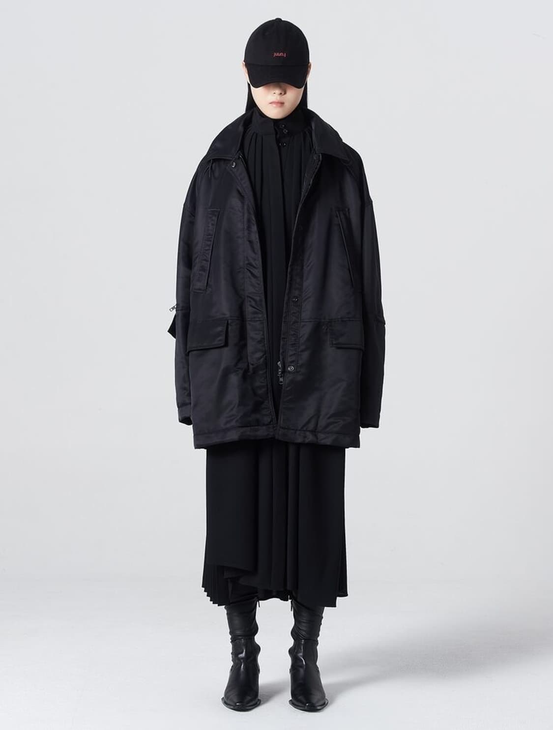 (새상품) 준지(Women) 후드 MA-1 미디 기장 점퍼 상품이미지2