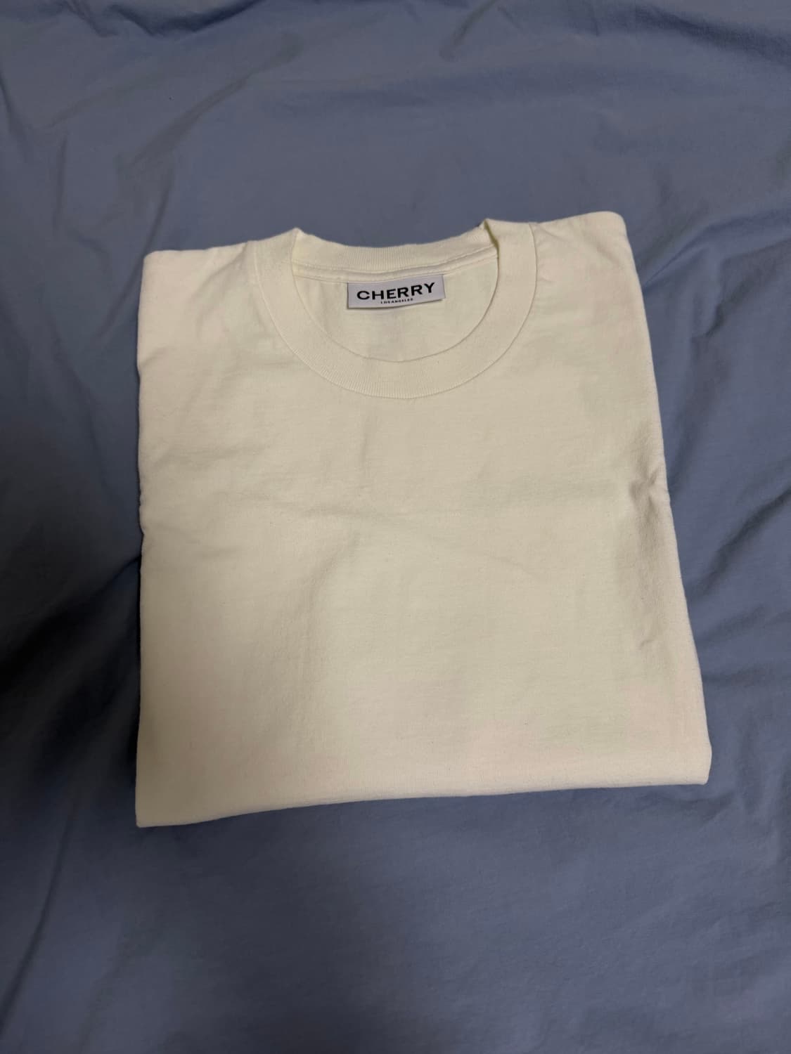 체리LA 베이직 클래식 티셔츠 화이트 상품이미지6