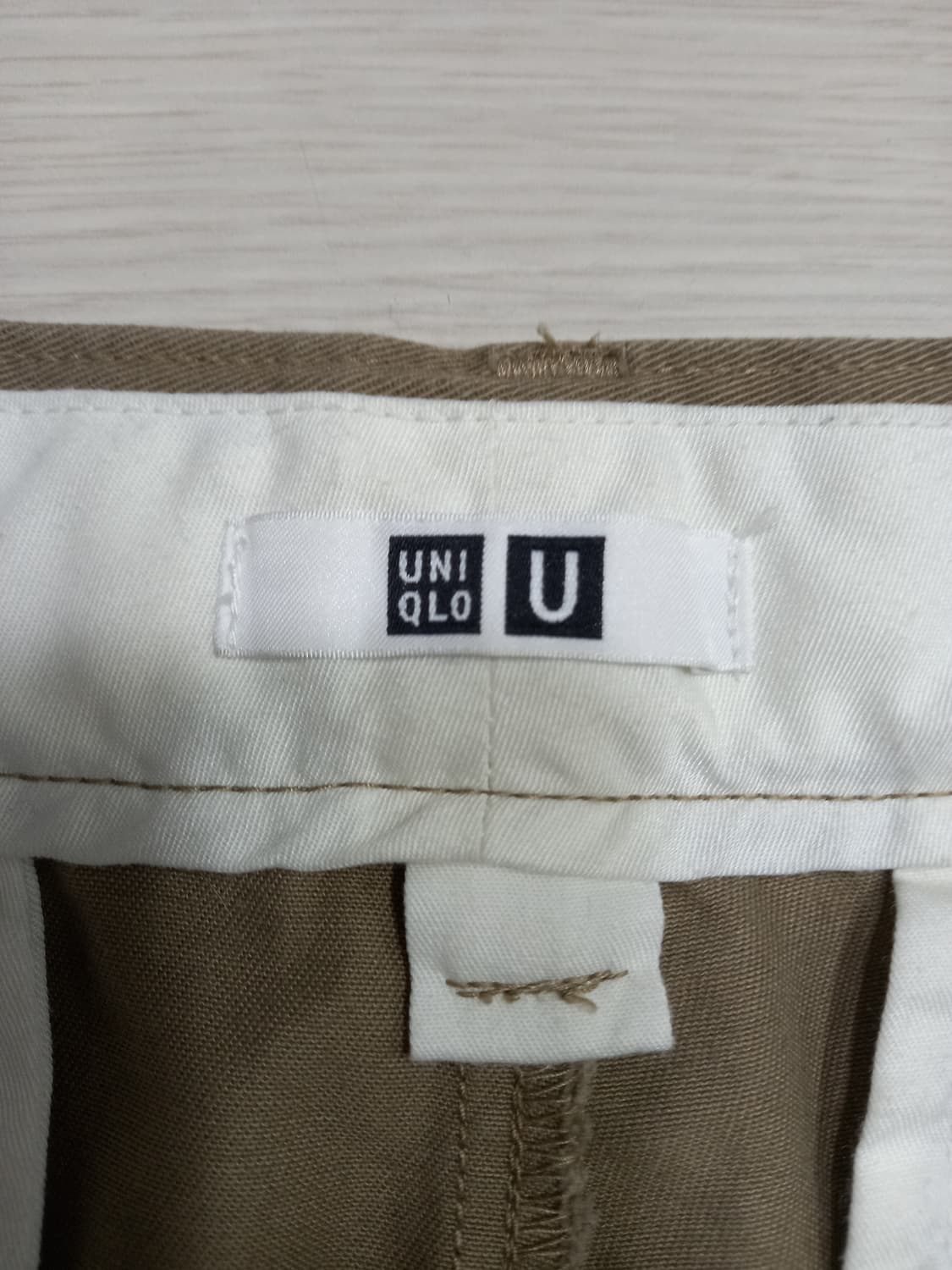 30 유니끌로 U 원턱 세미와이드 치노 베이지 30-172 상품이미지7