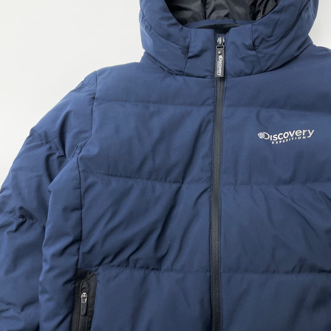 [택포] 디스커버리 구스다운 키즈 패딩 네이비 140 상품이미지4