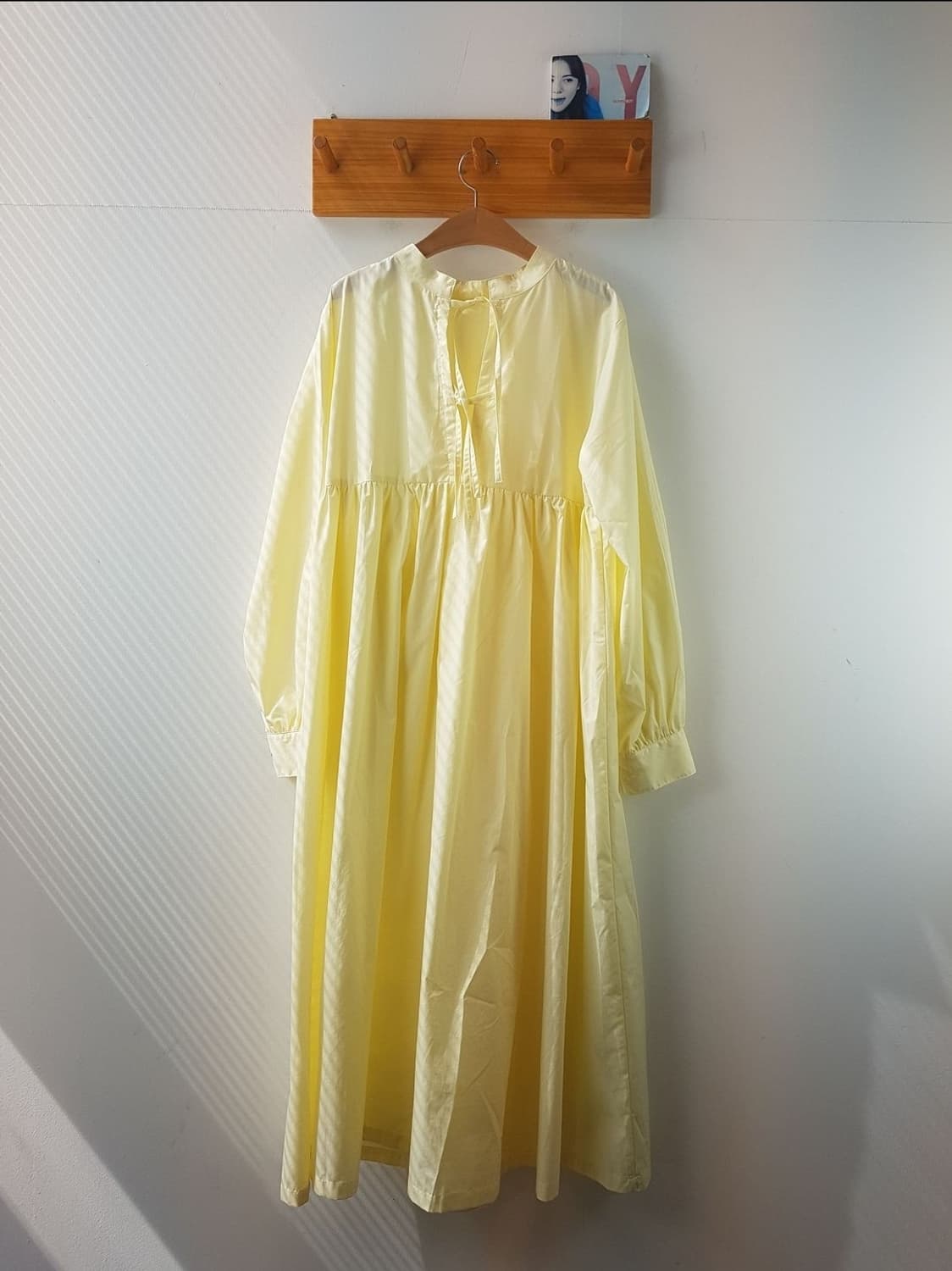 프릭스토어 벌룬 슬리브 베스트 레이어드 원피스 상품이미지4