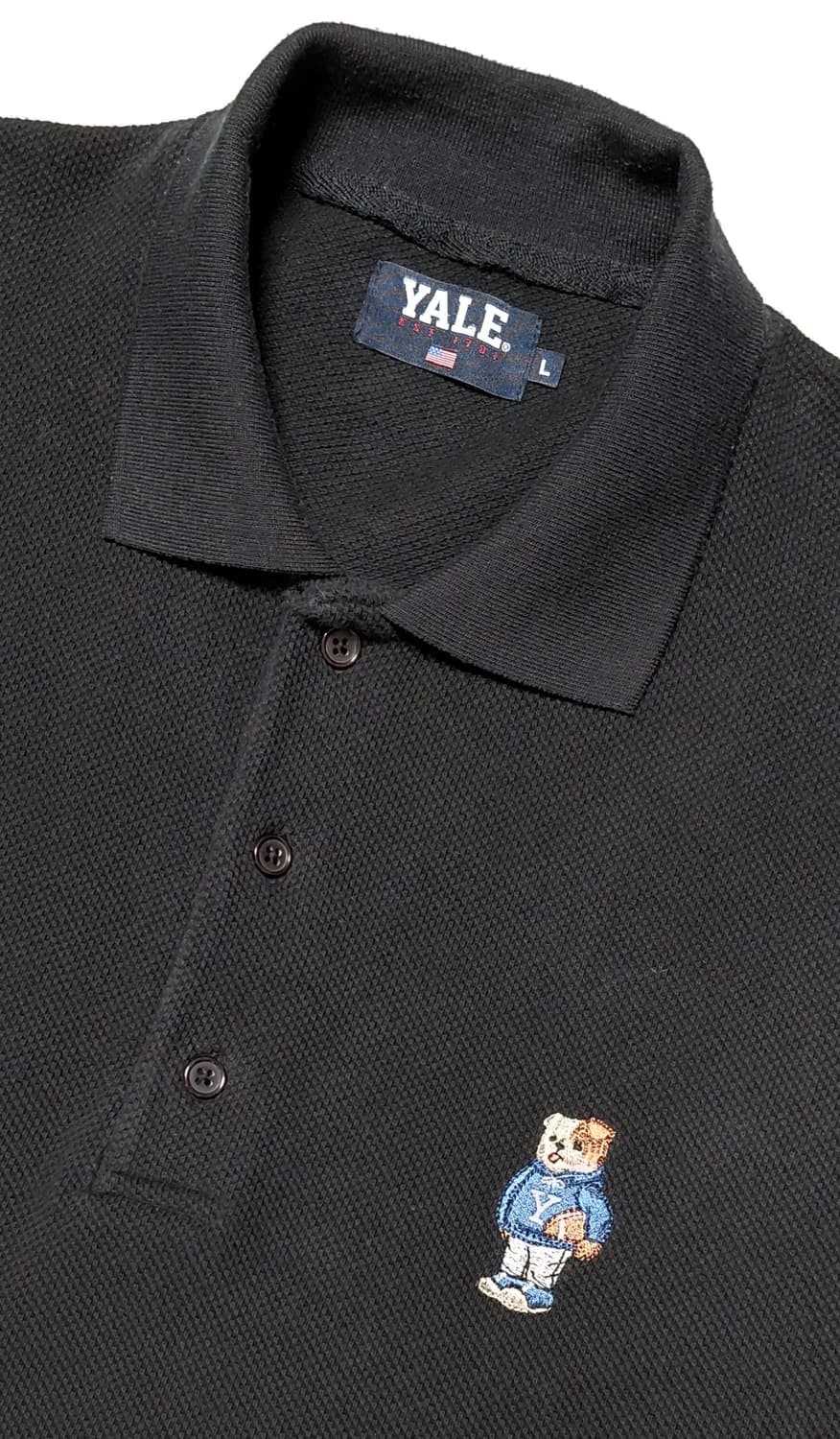 [L] 예일(YALE) 불독 자수 카라티 블랙 상품이미지2