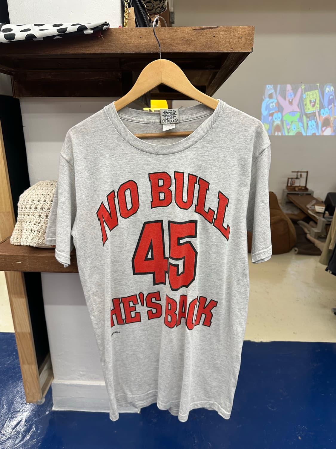 1990s Nutmeg 마이클조던 NO BULL 반팔티 상품이미지6