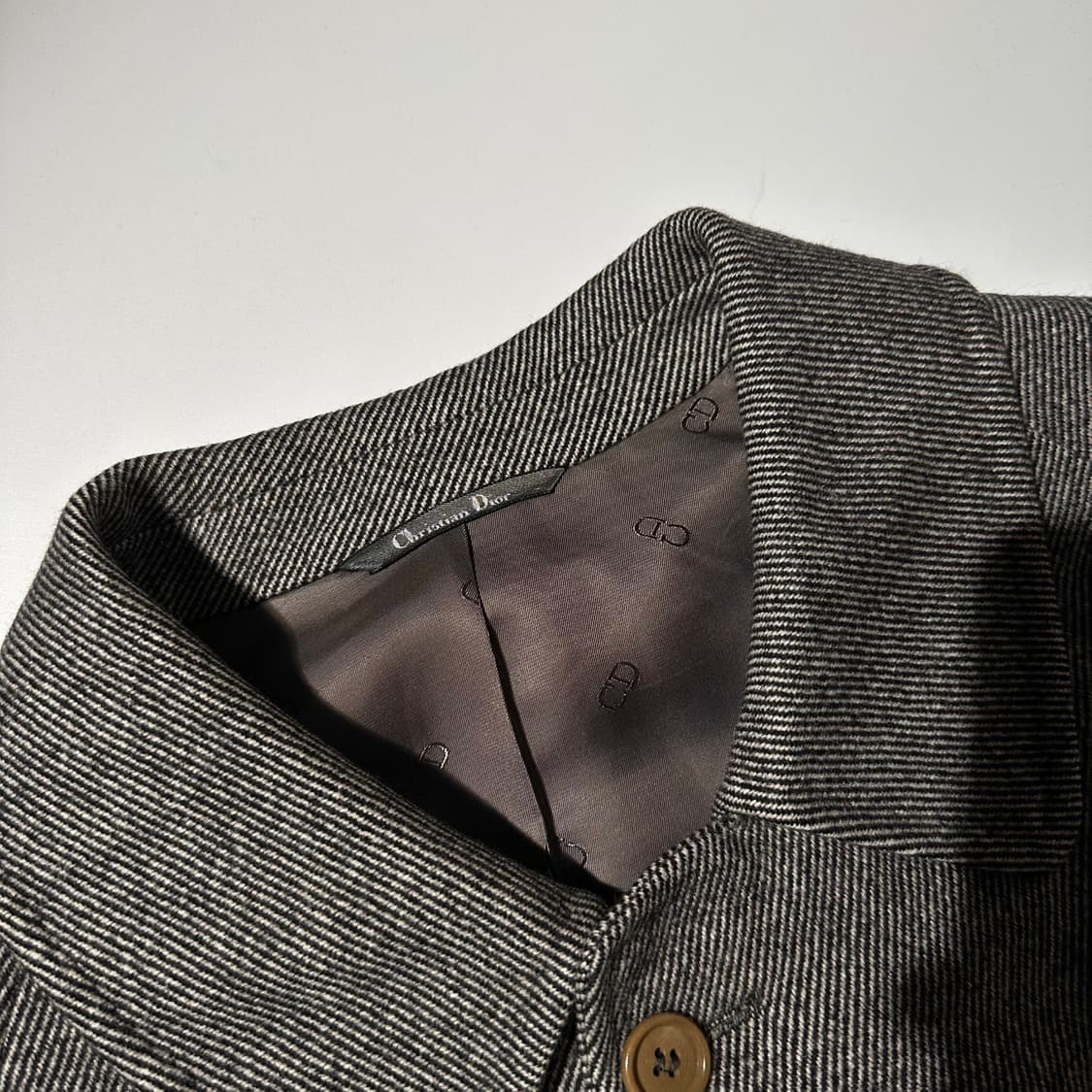 크리스챤 디올 울 캐시미어 싱글 발마칸 코트 상품이미지4